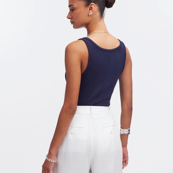 Madewell Drapey Rib Tank - Picture 4 of 9